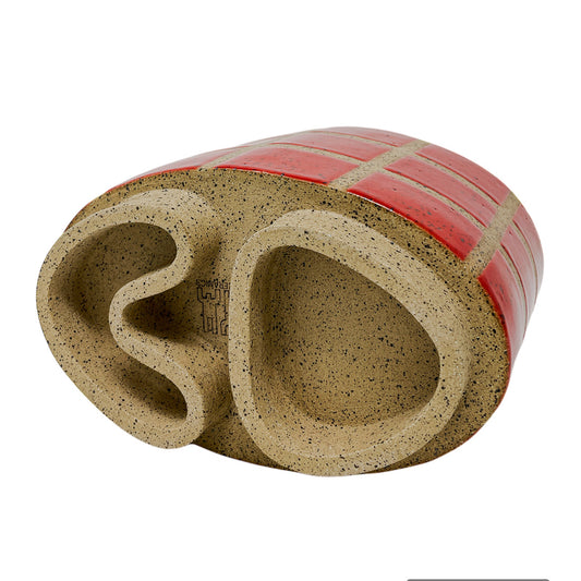 Vasija Ovalada Pequeña - Blanco