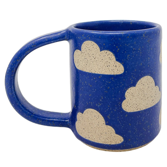 12oz. Mug - Clouds Inverse V2 - Matte Blue