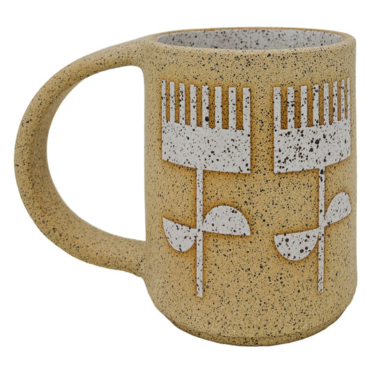 12 onzas. Taza - Líneas Redondeadas - Negro