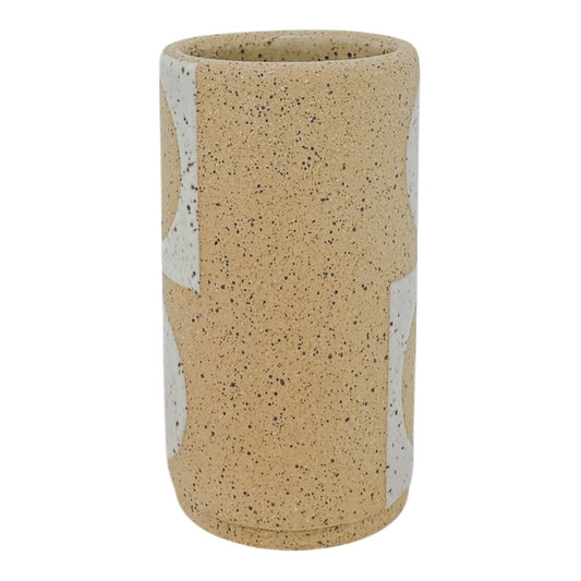 Mini Vessel - Half Circles - Matte White