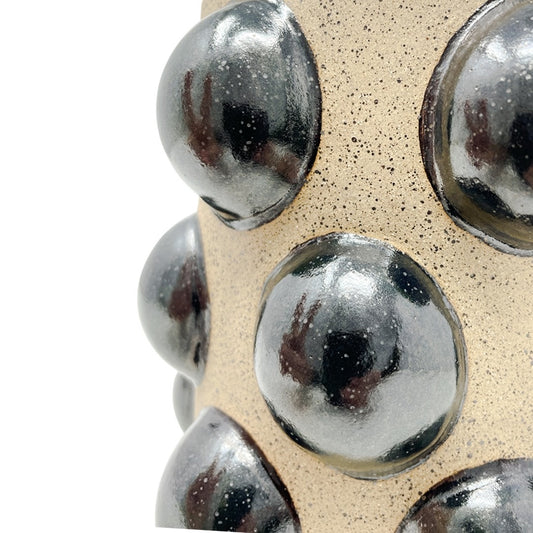 Medium Vessel - Inverse All Over Studs - Pewter