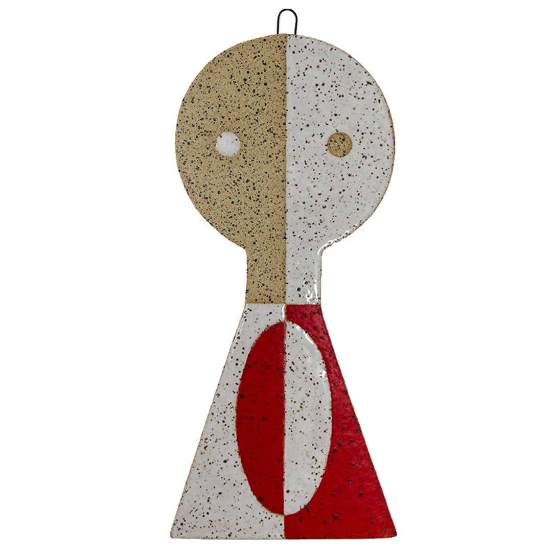 Amigo de escultura colgante - Rojo y blanco