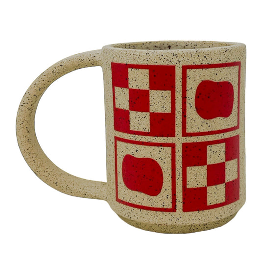 12 onzas. Taza - Líneas Redondeadas - Negro