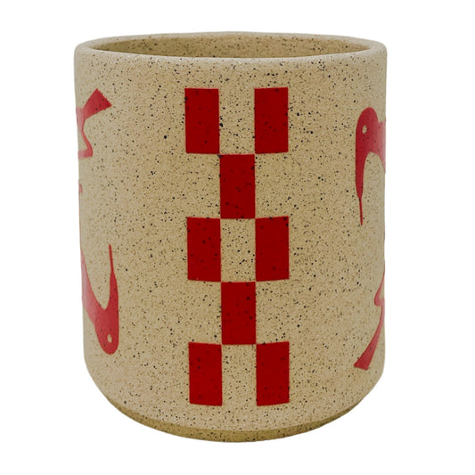 Vasija pequeña - Pájaros - Rojo