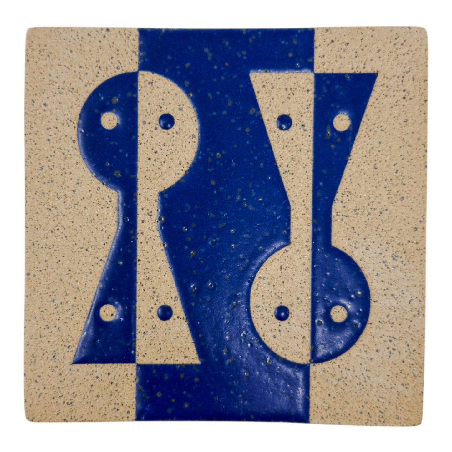 4" Tile - Sculpture Buddy - Matte Blue