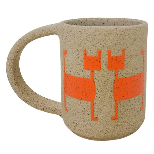 12oz. Mug - Cats - Matte Orange