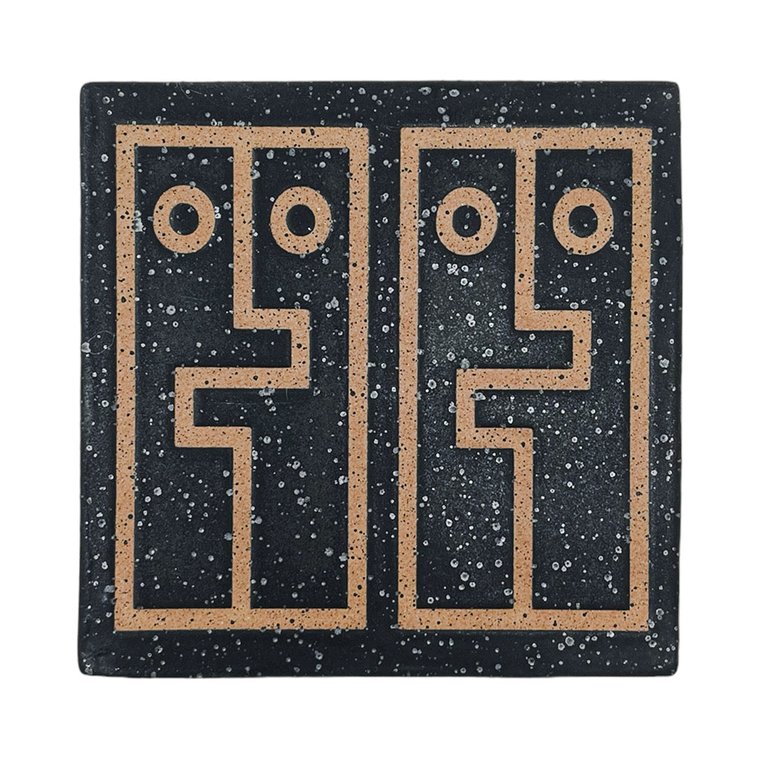 Azulejo de 4" - Cara de abrazo