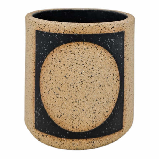 9oz. Tumbler - Circle Square - Matte Black