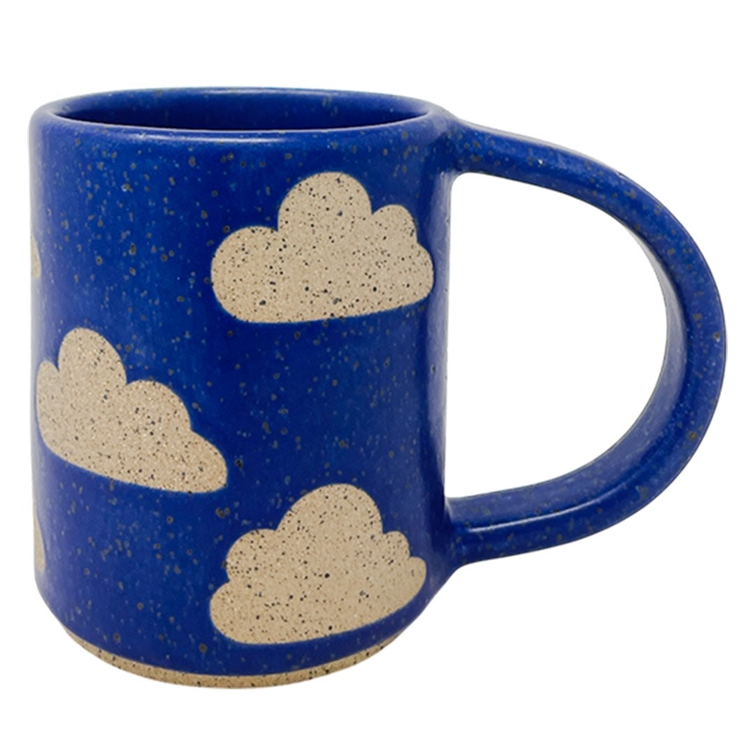 12oz. Mug - Clouds Inverse V2 - Matte Blue