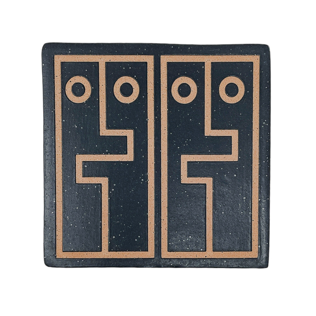Azulejo de 4" - Cara de abrazo