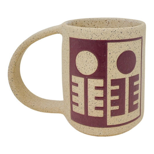 12 onzas. Taza - Líneas Redondeadas - Negro