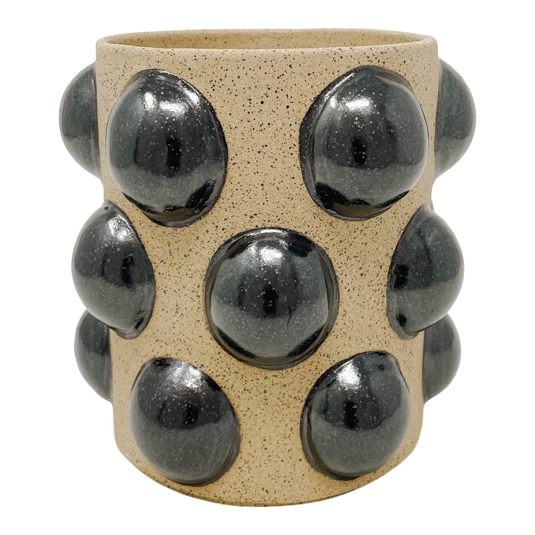 Medium Vessel - Inverse All Over Studs - Pewter