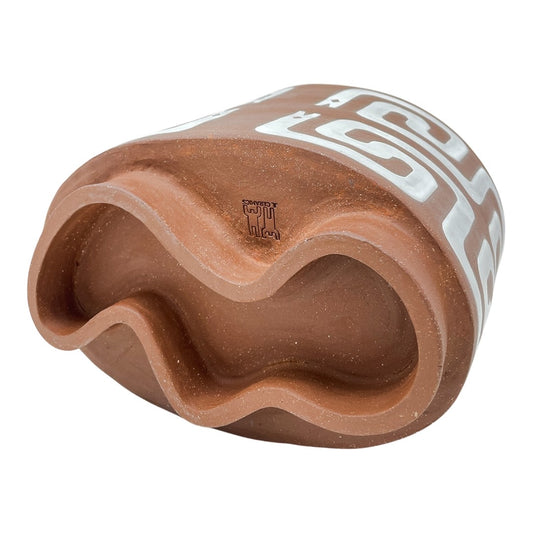 Large Oval Vessel - Cleopatra - Gloss White