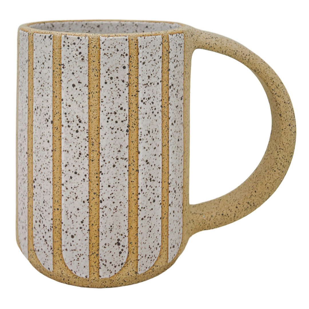12 onzas. Taza - Líneas Redondeadas - Negro