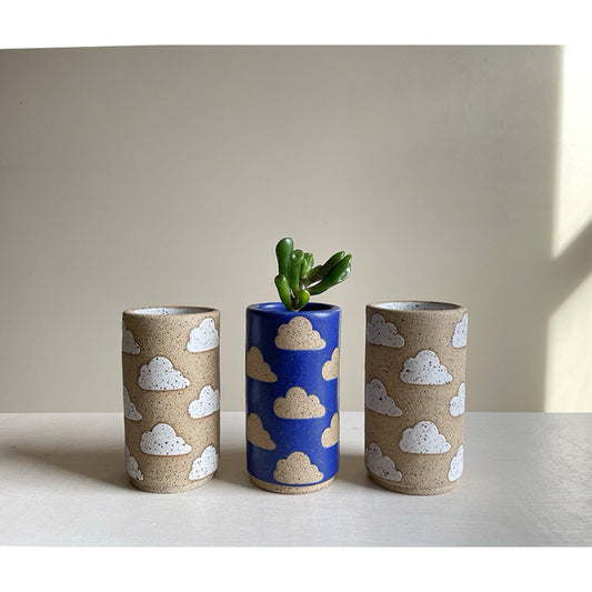Mini Vessel - Clouds - Gloss White