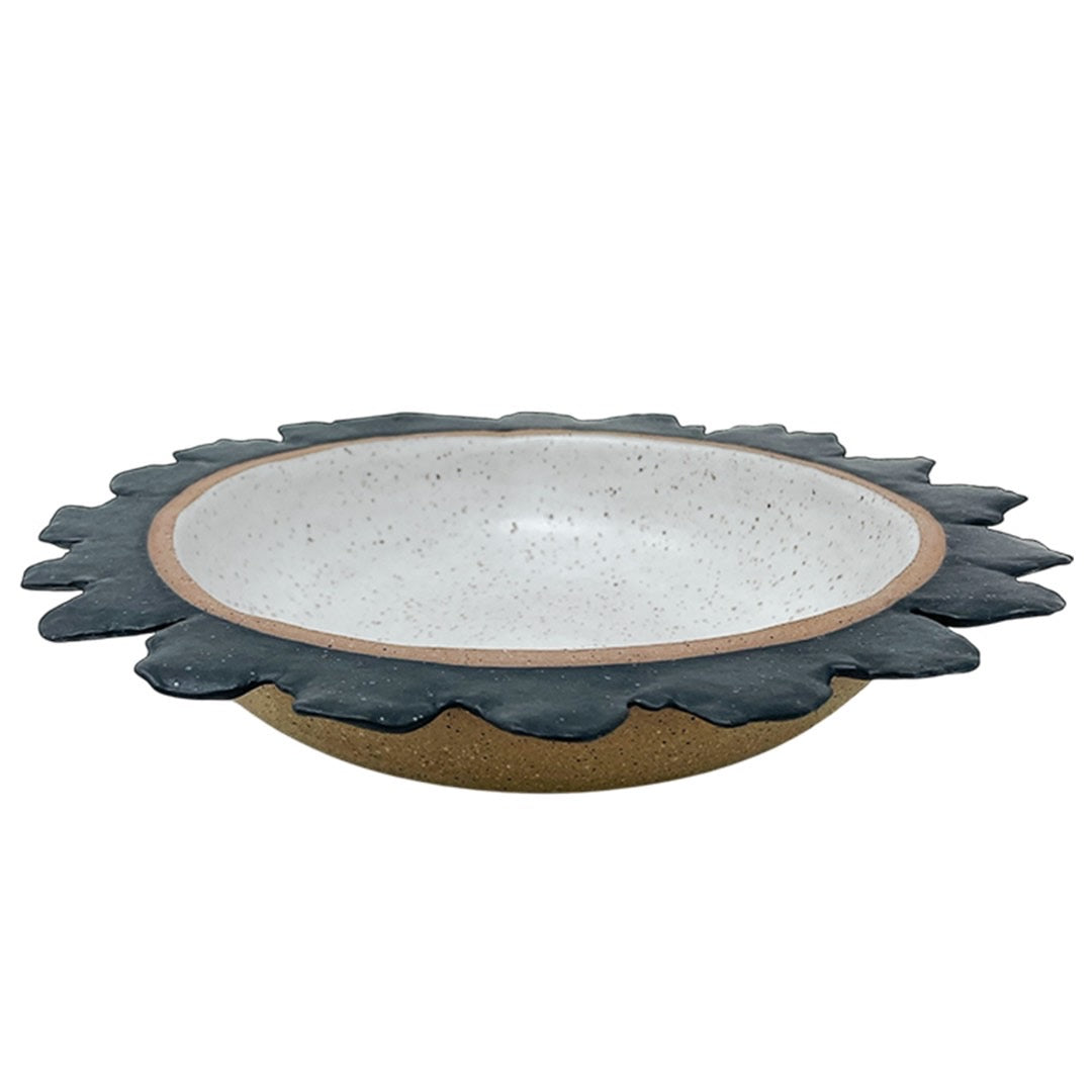 Organic Bowl - Sunflower - Matte Black & White