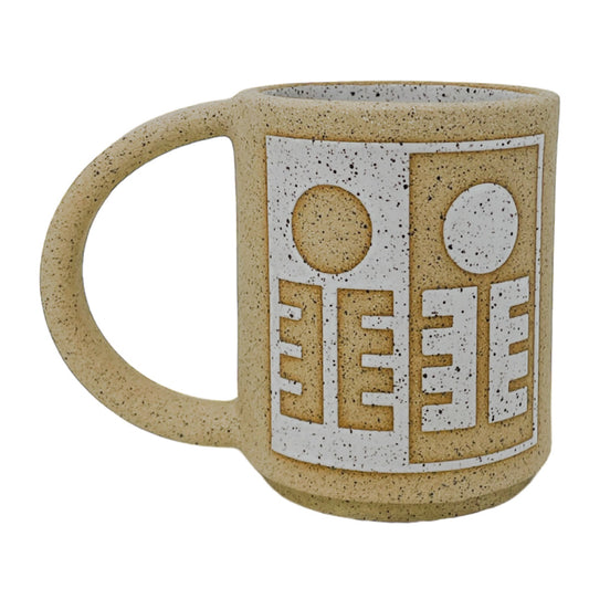 12 onzas. Taza - Líneas Redondeadas - Negro