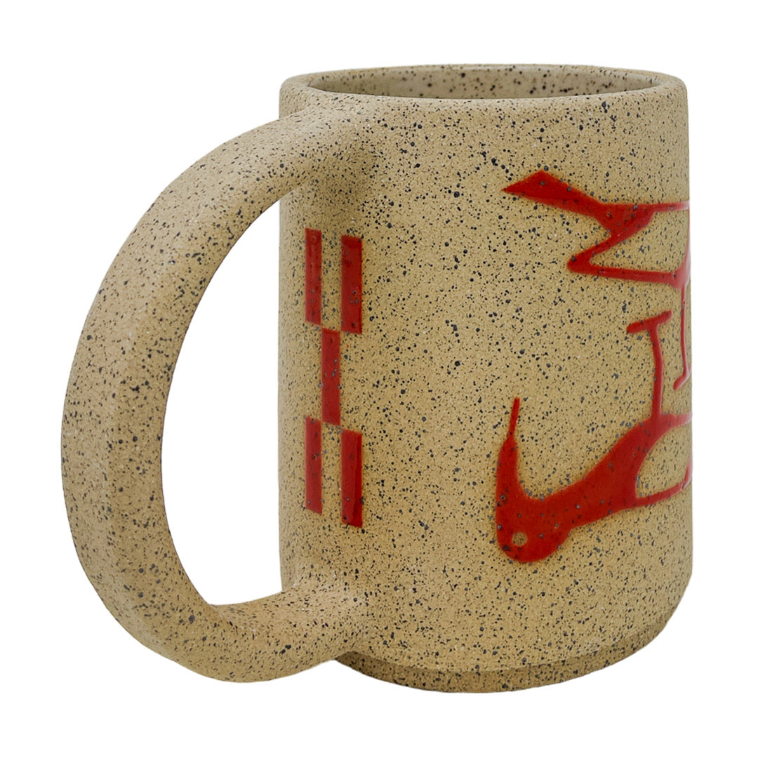 12oz. Mug - Birds - Gloss Red