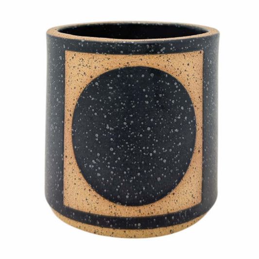 9oz. Tumbler - Circle Square - Matte Black