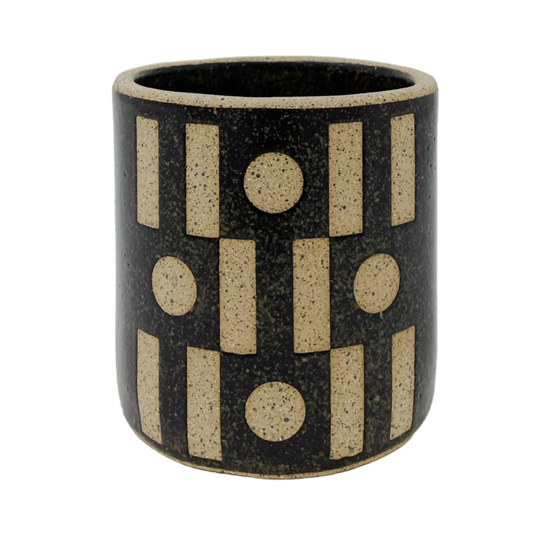 9oz. Tumbler - Tic Tac Toe - Matte Brown