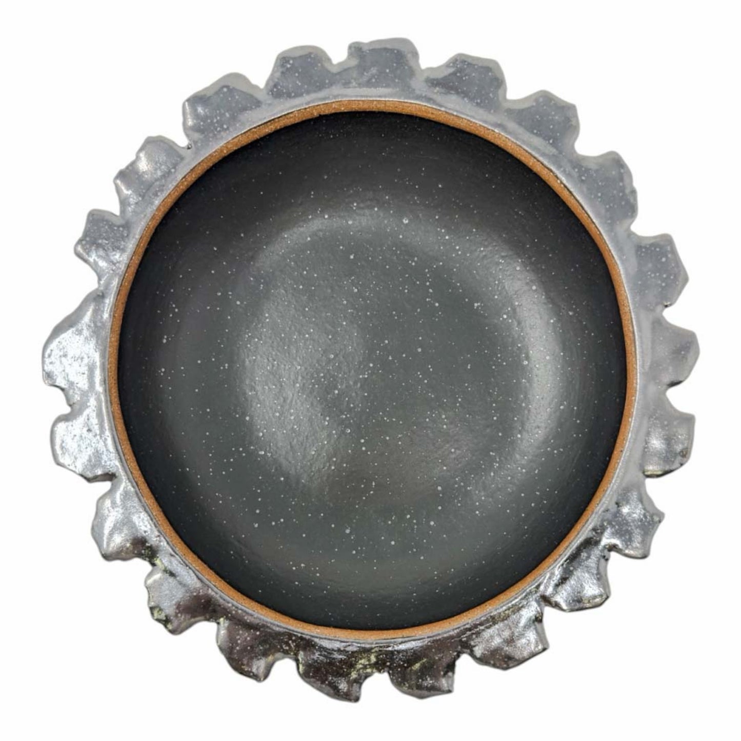 Organic Bowl - Sunflower - Matte Black & Pewter