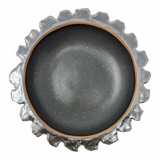 Organic Bowl - Sunflower - Matte Black & Pewter