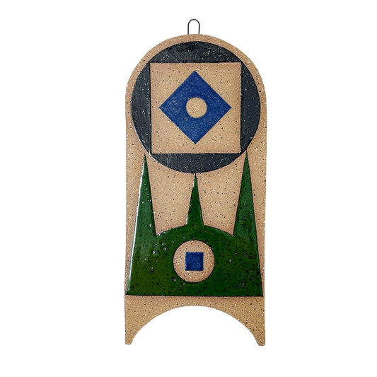 Hanging Sculpture - Black, Green & Blue