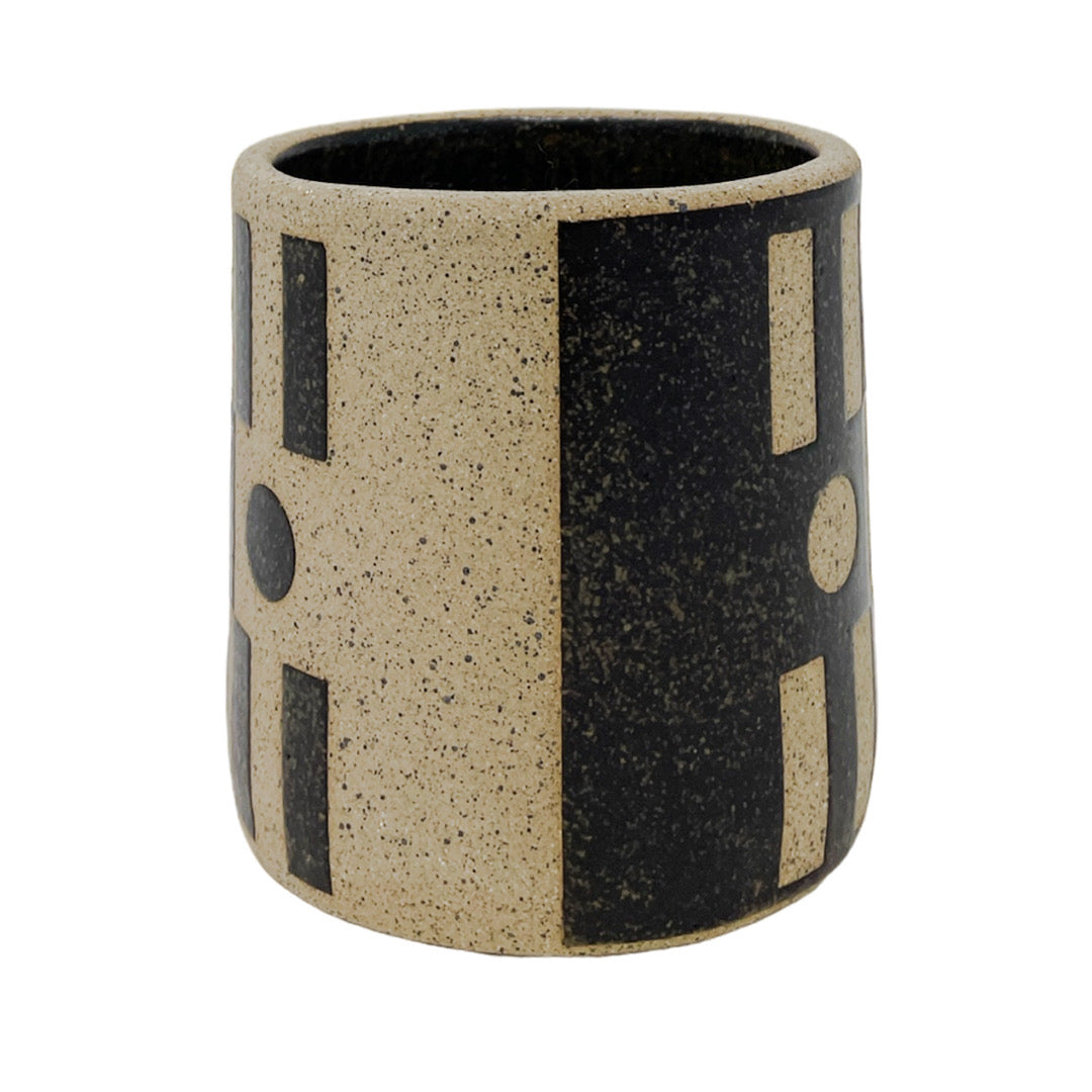 9oz. Tumbler - Tic Tac Toe - Matte Brown