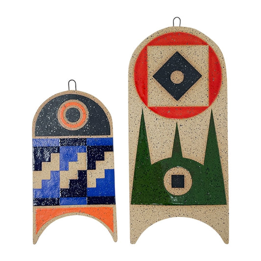 Hanging Sculpture Mini - Black, Blue & Orange