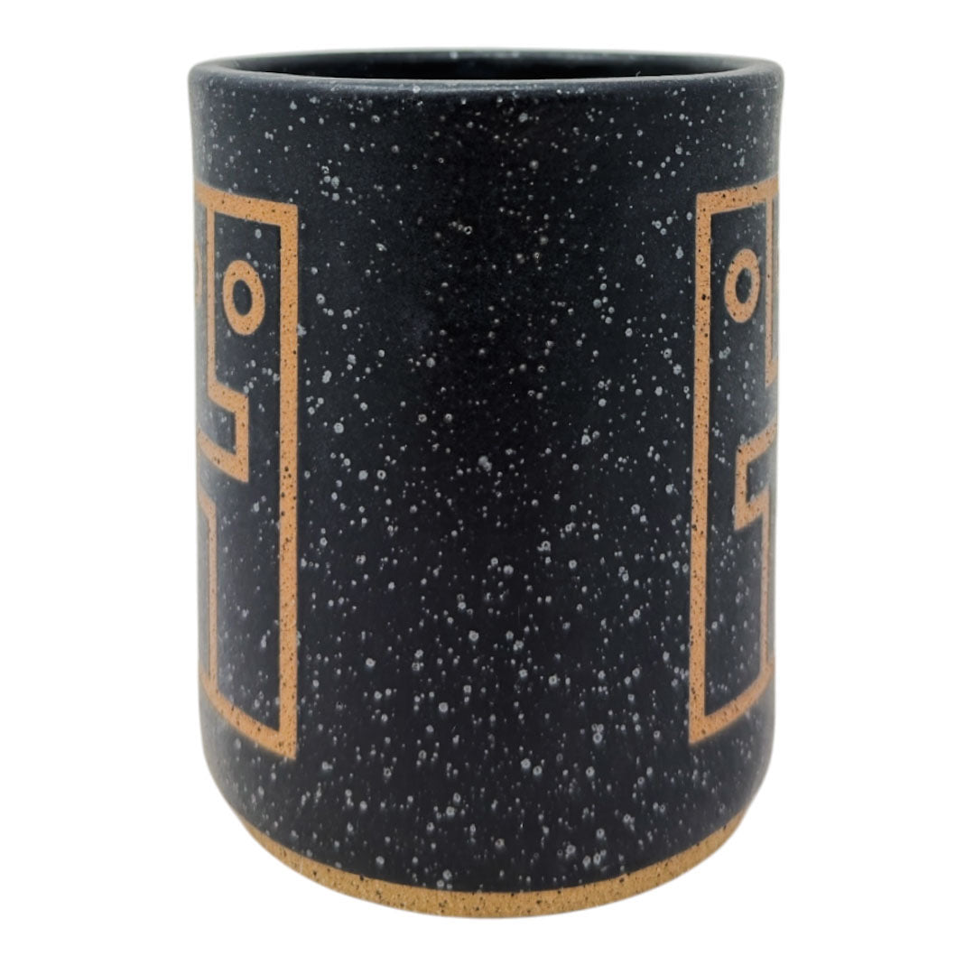 12oz. Mug - Double Hug Face - Matte Black