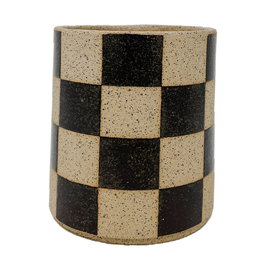 Small Vessel - Checkers - Matte Brown