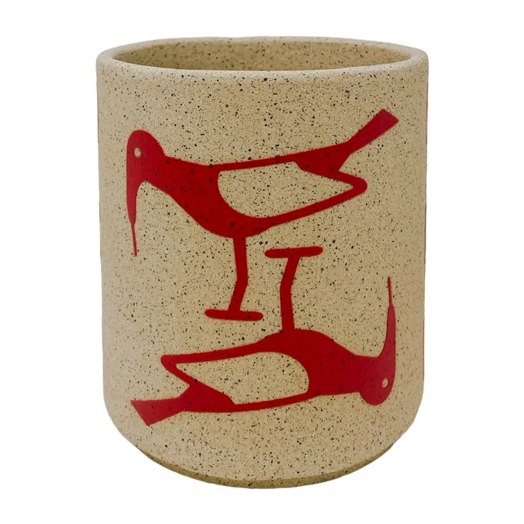 Small Vessel - Birds - Matte Red