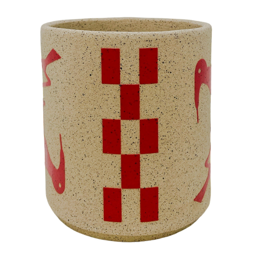 Small Vessel - Birds - Matte Red