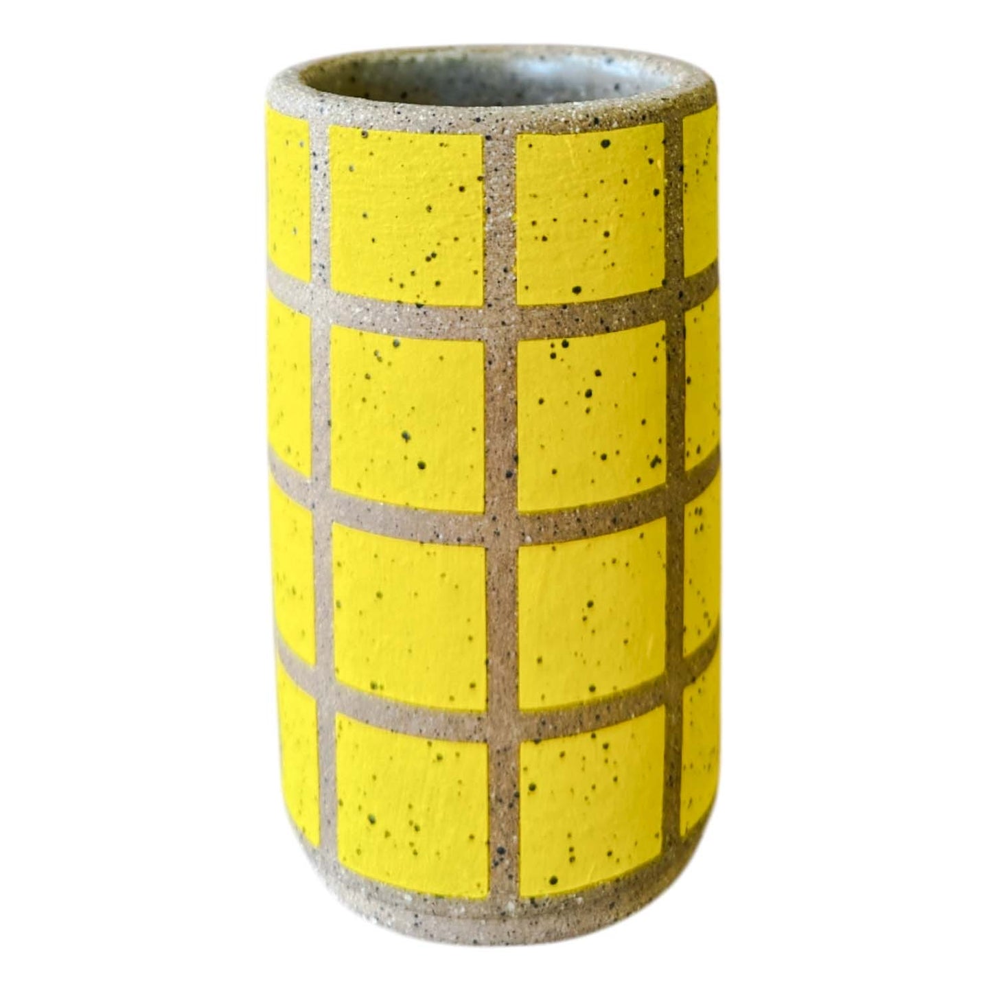 Mini Vessel - Tiles - Matte Intense Yellow