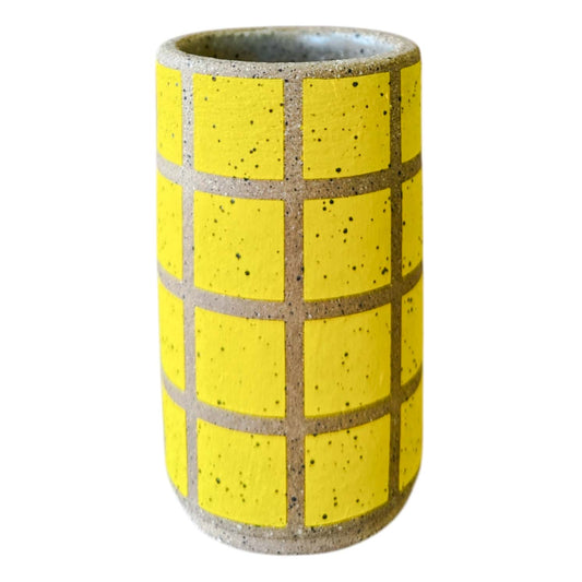 Mini Vessel - Tiles - Matte Intense Yellow