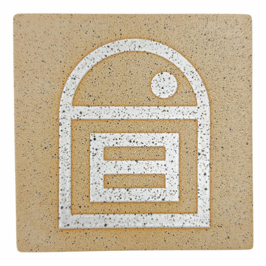 4" Tile - House Of Equality - Matte White