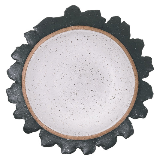 Organic Bowl - Sunflower - Matte Black & White