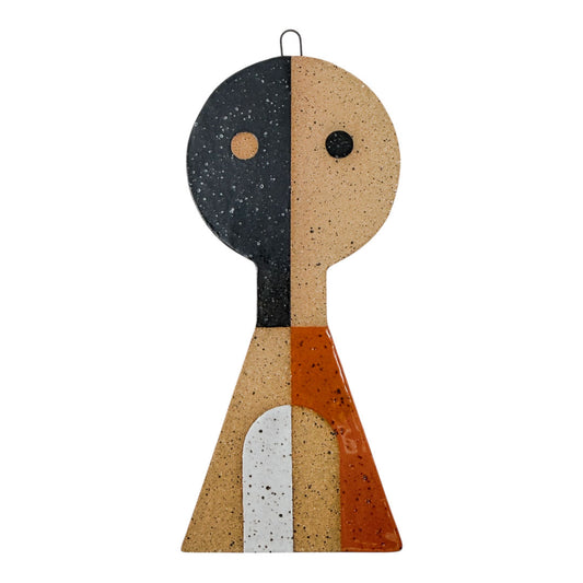 Hanging Sculpture Buddy - Arches - Terracotta, White & Black