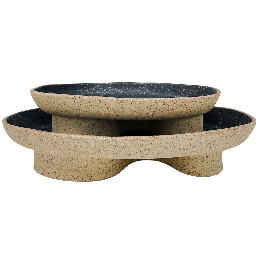 Small Oval Tray - Matte Black