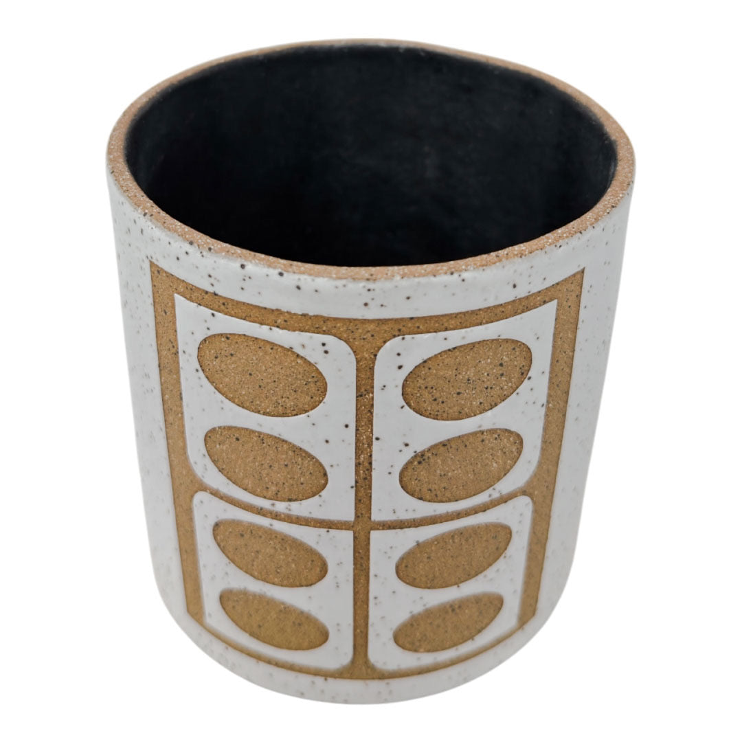 Small Vessel - Butterfly - Matte White & Black