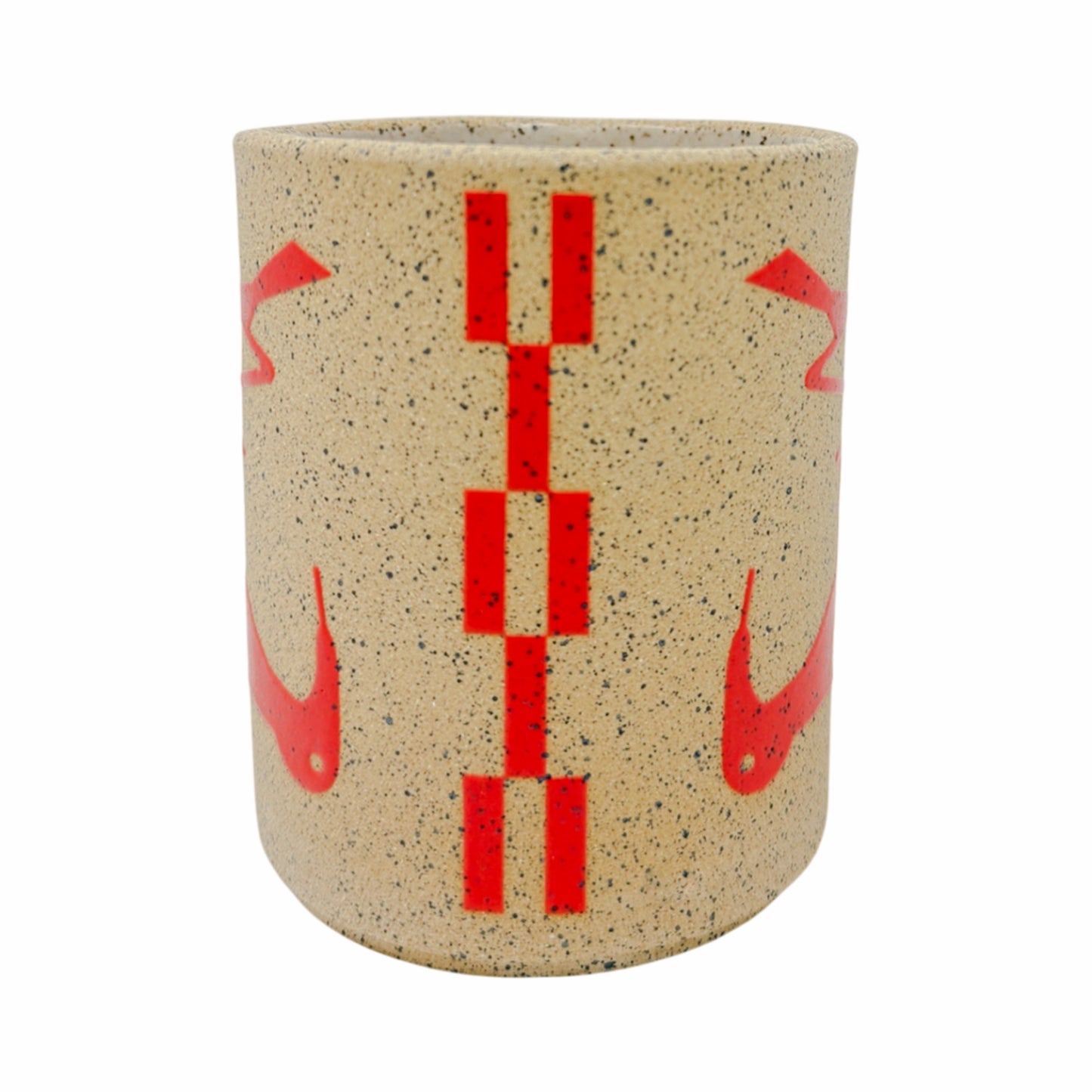 12oz. Mug - Birds - Matte Red