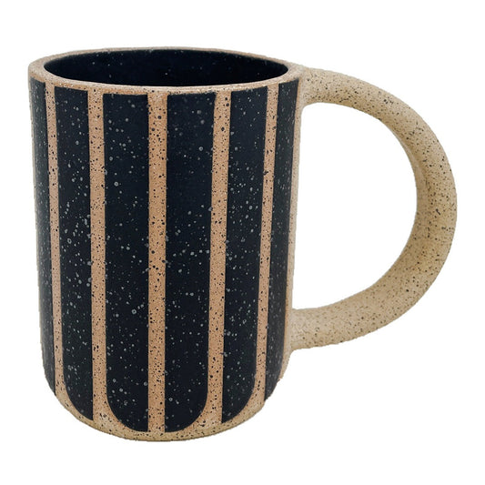 12oz. Mug - Rounded Lines - Matte Black