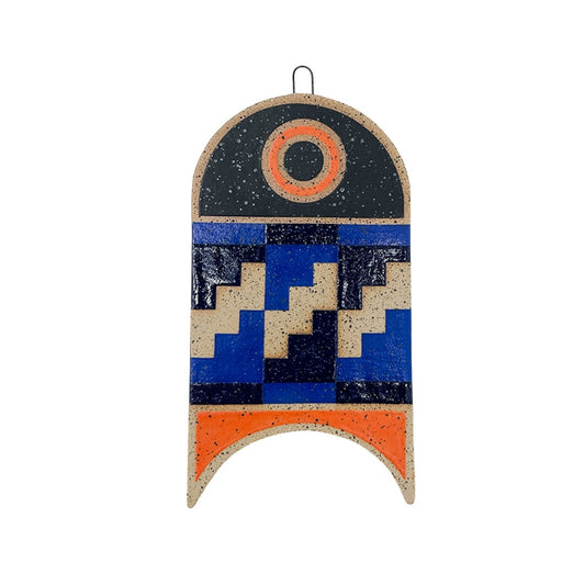 Hanging Sculpture Mini - Black, Blue & Orange