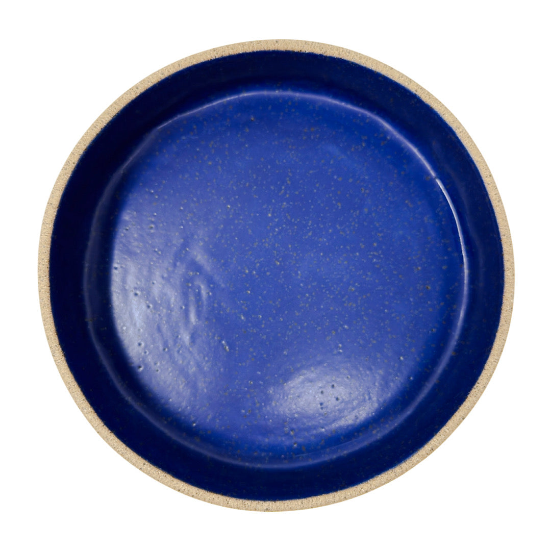 Bowl - Flowers - Matte Black & Blue
