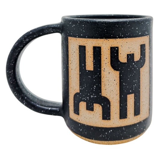 12oz. Mug - Humans Squared Inversed - Matte Black