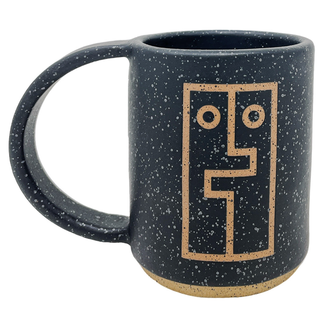 12oz. Mug - Hug Face - Matte Black