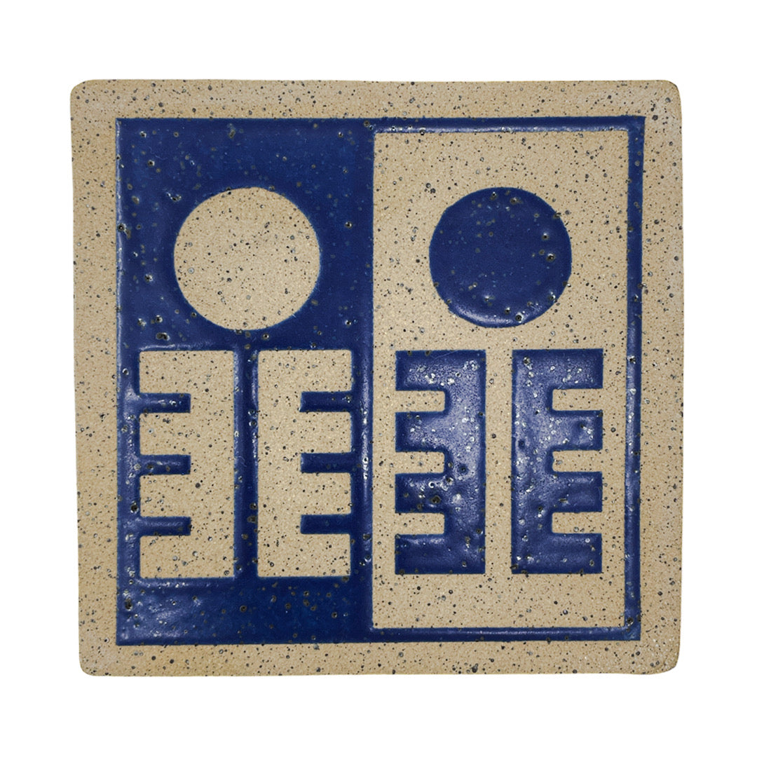 4" Tile - Sun Climber - Matte Blue