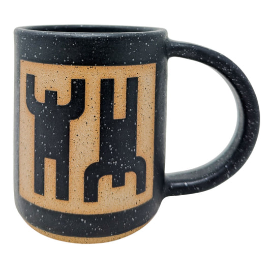 12oz. Mug - Humans Squared Inversed - Matte Black