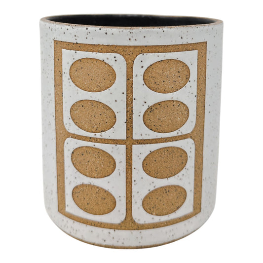 Small Vessel - Butterfly - Matte White & Black