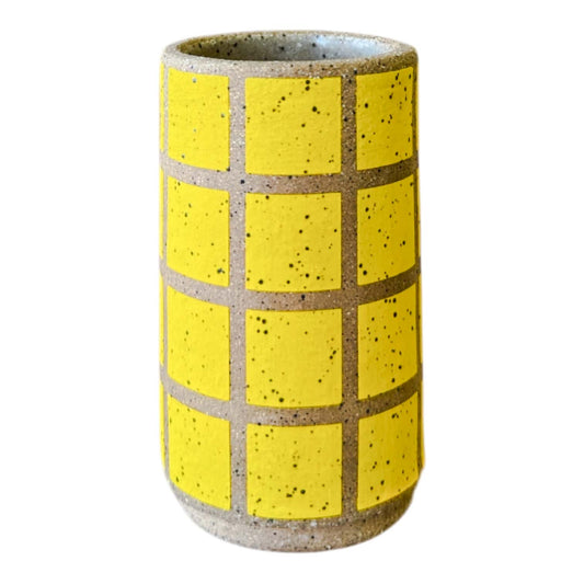 Mini Vessel - Tiles - Matte Intense Yellow